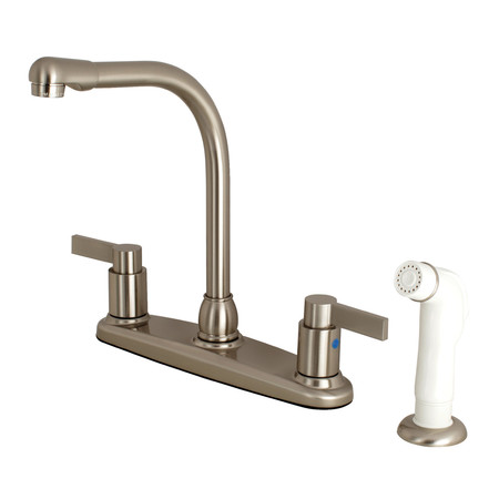 NUVOFUSION FB2758NDL 8-Inch Centerset Kitchen Faucet with Sprayer FB2758NDL